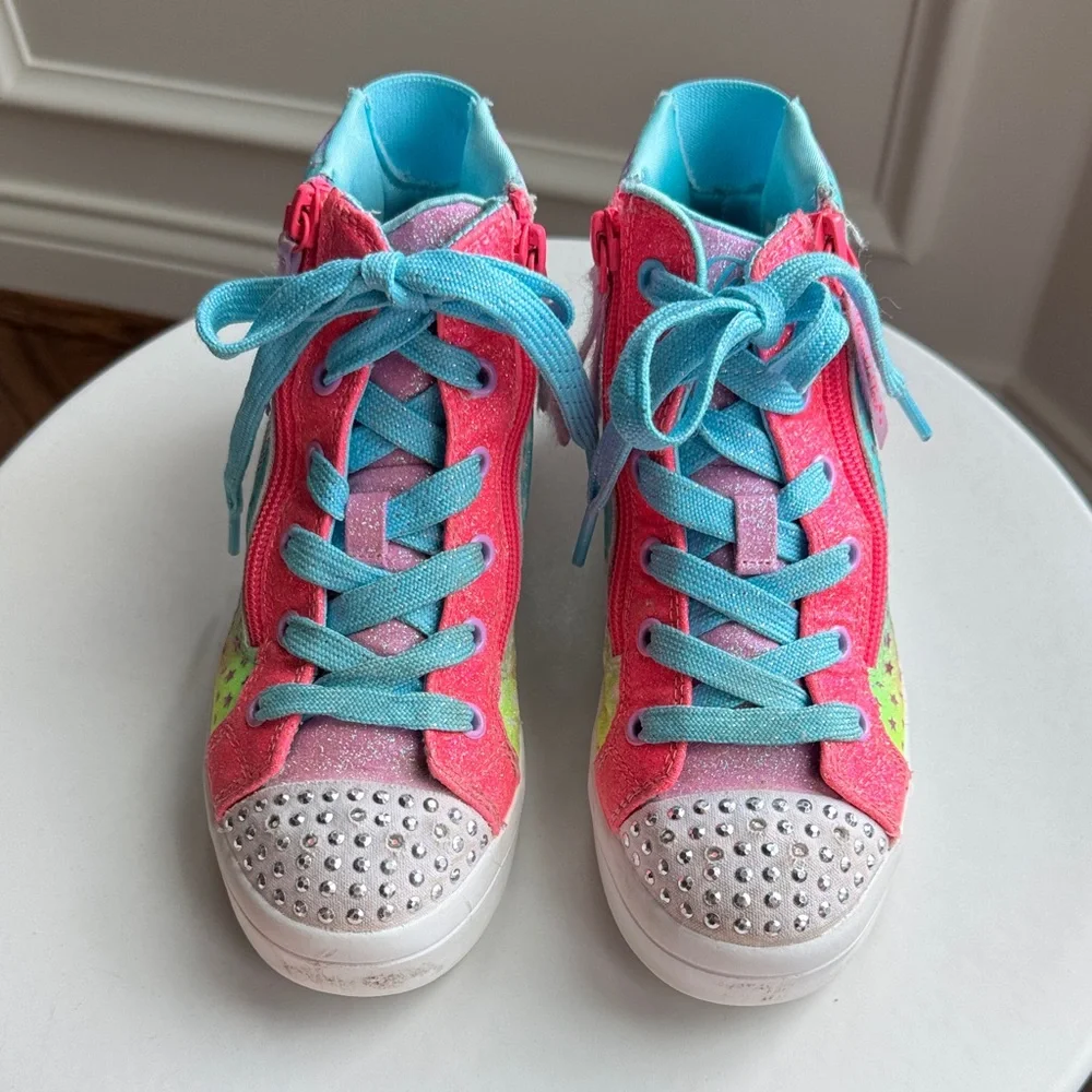 Sketchers Twinkle Toes Colorful Kids High-Top Sneakers Size US 1.5 - Picture 3 of 12